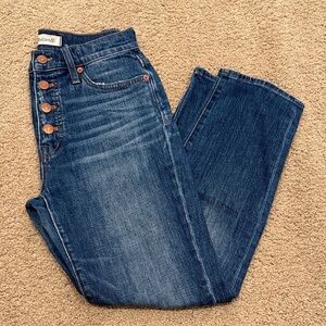 Women's Madewell Perfect Vintage Button Fly Jeans